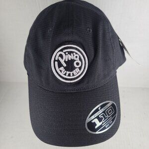 Ping Putter Black Unstructured Flexfit Tech One Ten Snapback Adjustable Golf Hat